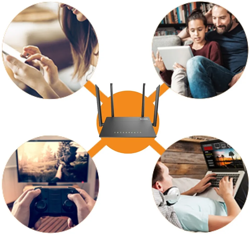 Беспроводной маршрутизатор D-Link DIR-815, 3G, Чёрный