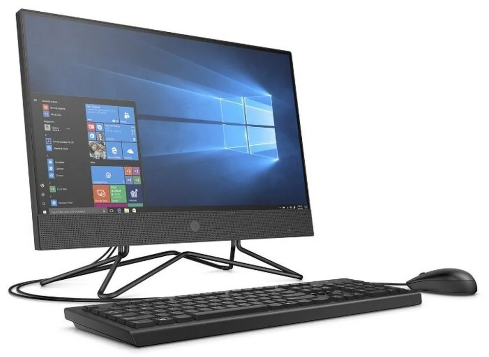 Моноблок HP 200 G4, 21,5", Intel Pentium J5040, 4Гб/1000Гб, FreeDOS, Чёрный