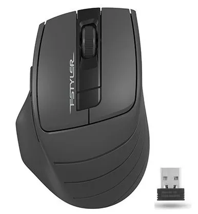Беcпроводная мышь A4Tech FG30, Чёрный/Серый