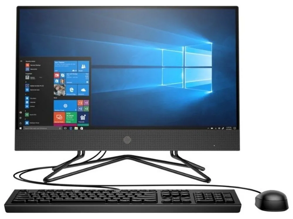 Моноблок HP 200 G4, 21,5", Intel Pentium J5040, 4Гб/1000Гб, FreeDOS, Чёрный