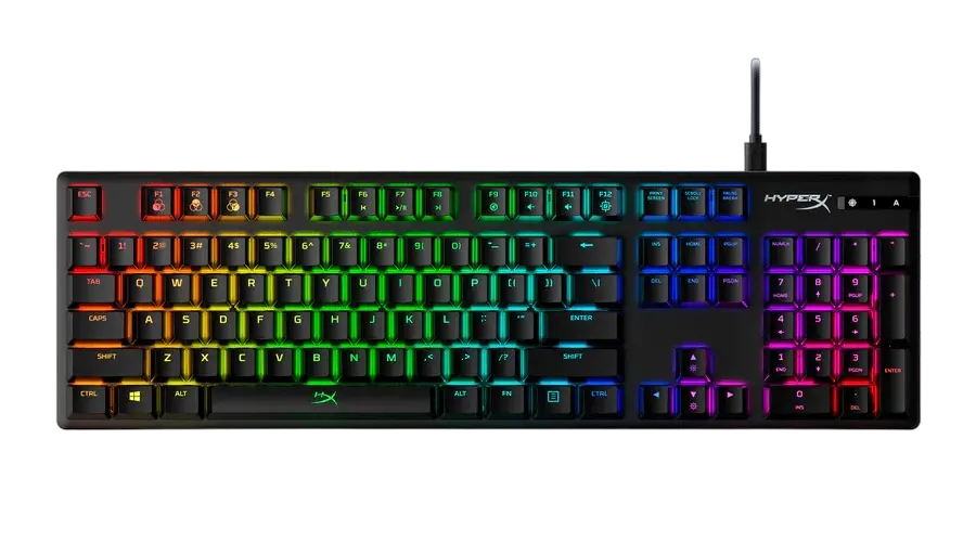 Клавиатура HyperX Alloy Origins, Проводное, Чёрный