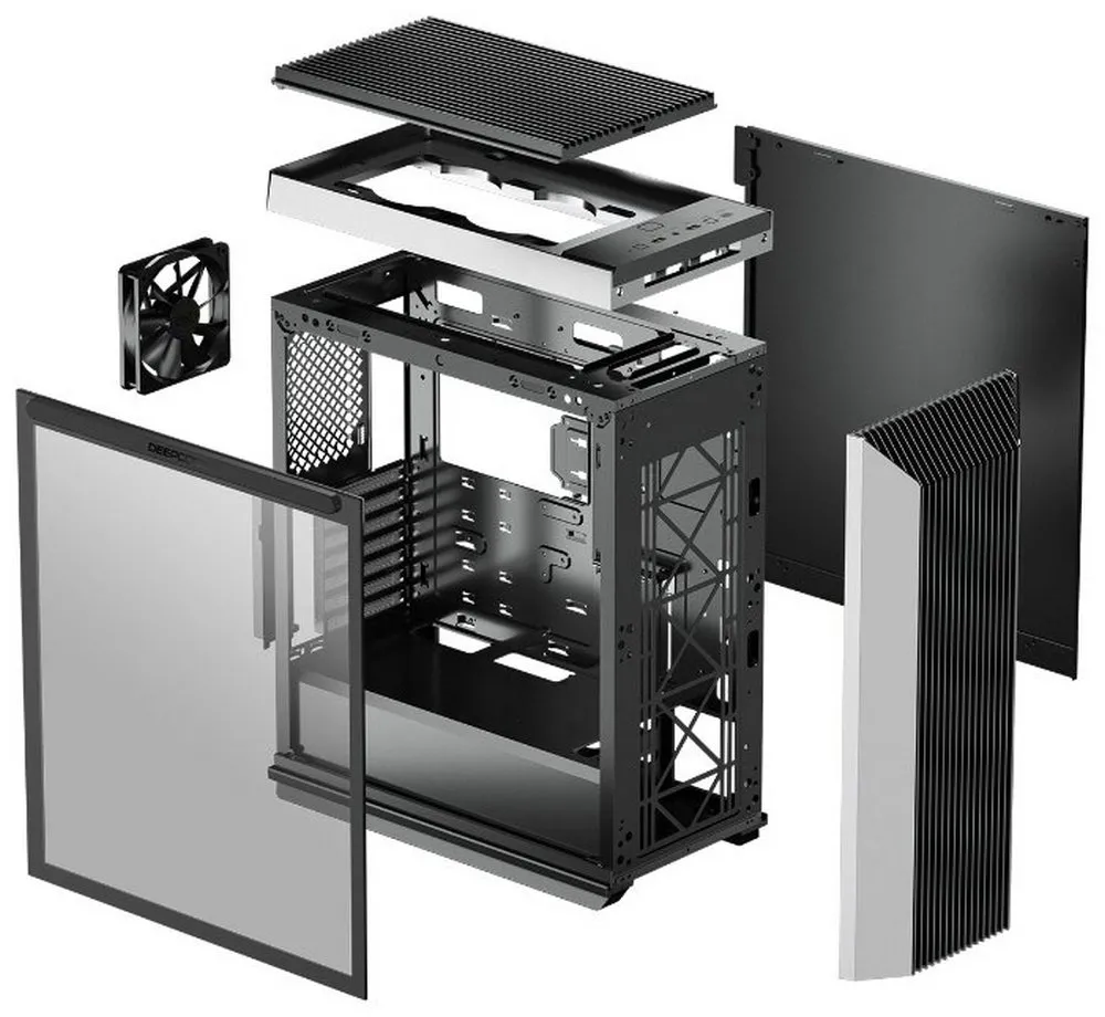 Carcasă PC Deepcool CL500 4F, Midi-Tower, ATX, Negru
