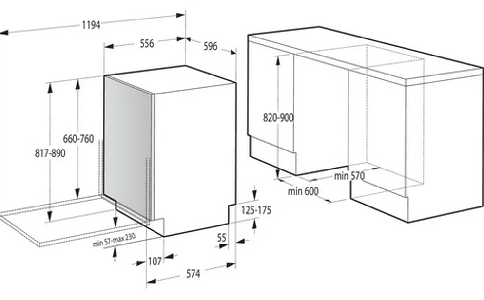 Mașină de spălat vase Gorenje GV 661 D 60, Alb