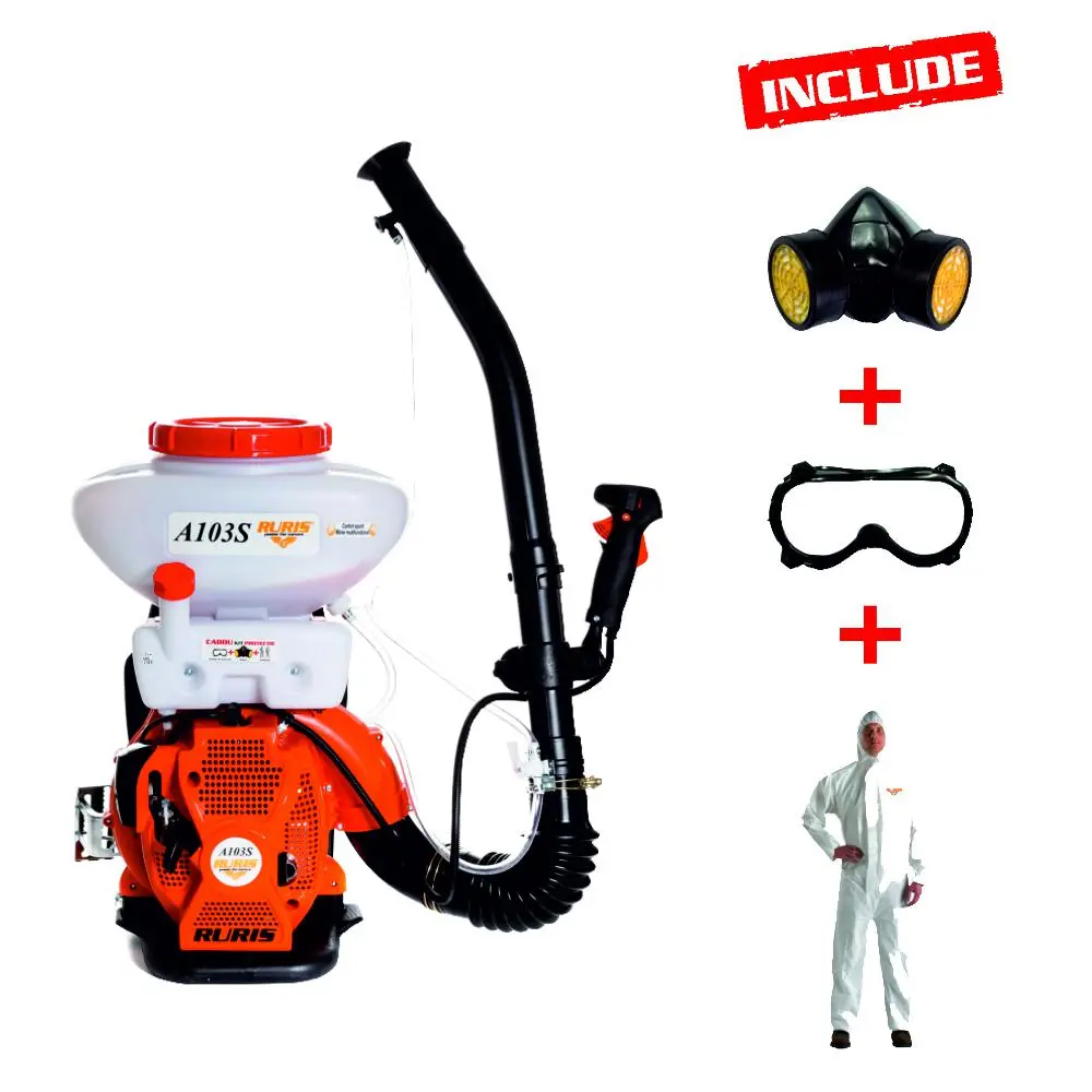 Распылитель Ruris A103S + комплект рабочего снаряжения (маска+очки+комбинезон)