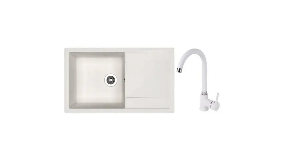 НАБОР мойка Dr Gans Techno 860 + SanDonna F 7073 alb