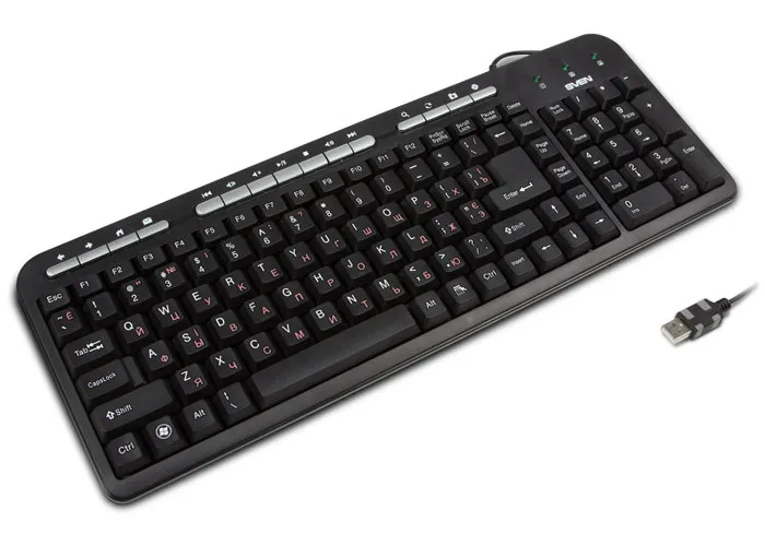 Tastatură SVEN Standard 309M, Cu fir, Negru