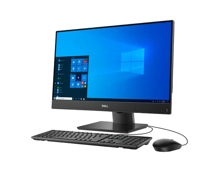 Computer All-in-One DELL OptiPlex 5480, 23,8", Intel Core i5-10500T, 8GB/256GB, Windows 10 Pro 64-bit, Negru