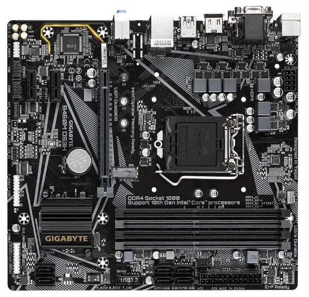 Материнская плата Gigabyte B460M DS3H, LGA1200, Intel B460, Micro-ATX
