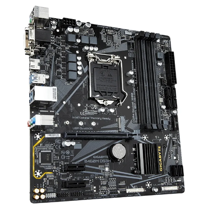 Материнская плата Gigabyte B460M DS3H, LGA1200, Intel B460, Micro-ATX