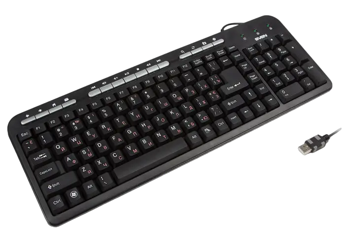 Tastatură SVEN Standard 309M, Cu fir, Negru