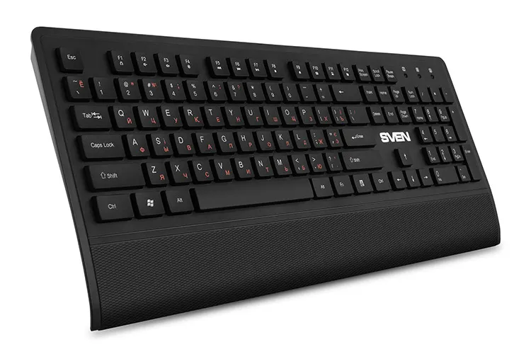 Set Tastatură + Mouse + Mouse Pad SVEN KB-C3800W, Fără fir, Negru