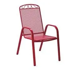 Scaun de metal Melfi (gri)