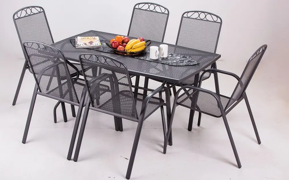 Scaun de metal Melfi (gri)