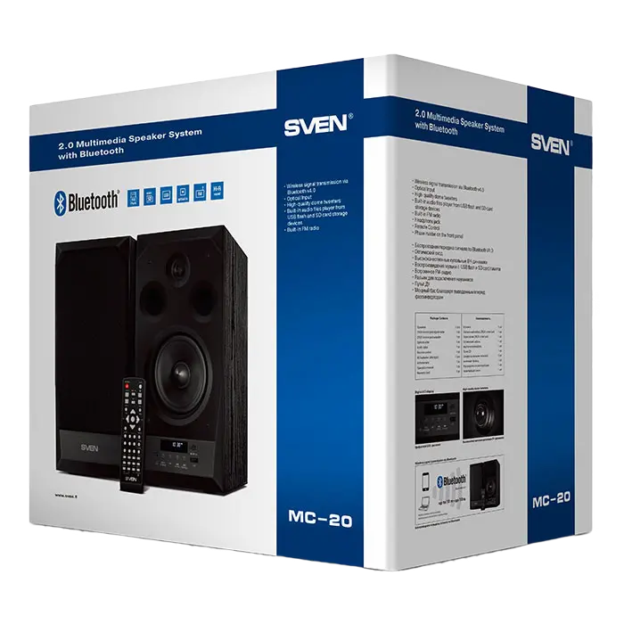 Boxe pentru calculator 2.0 SVEN MC-20, Negru