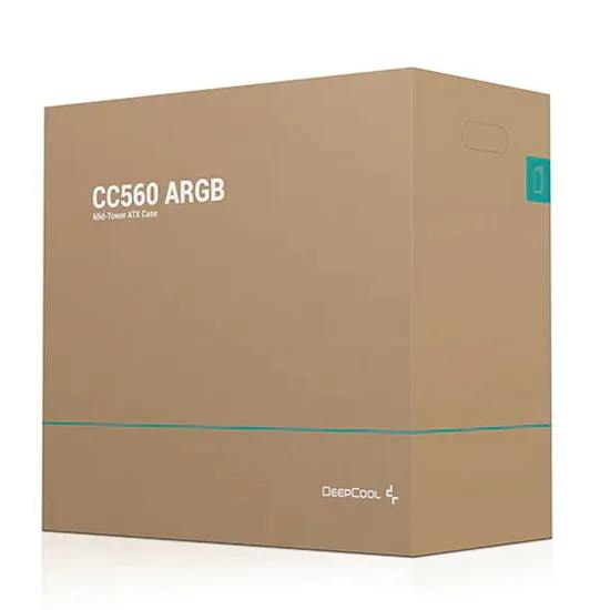 Carcasă PC Deepcool CC560 ARGB, Midi-Tower, ATX PS2 , Negru