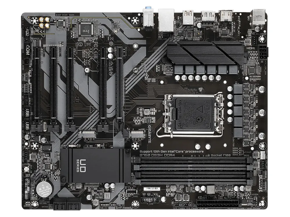 Placă de bază Gigabyte B760 DS3H DDR4, LGA1700, Intel B760, ATX