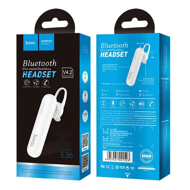 Наушники Hoco E36 Free sound, Белый