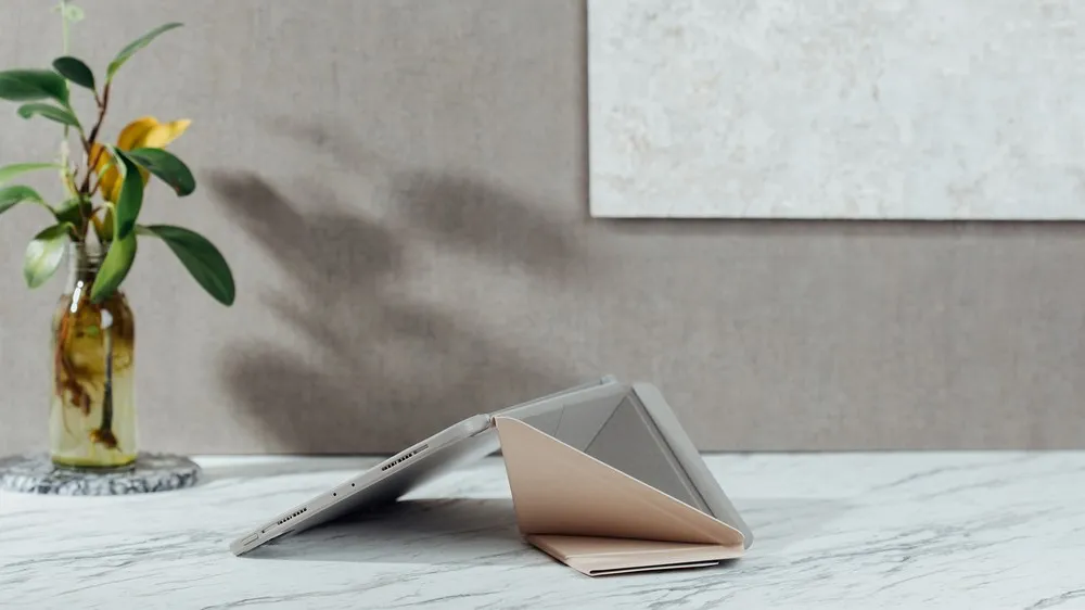 Husă pentru tabletă Moshi VersaCover for iPad Pro 3rd/1st gen, 11", Microfibră, Bej