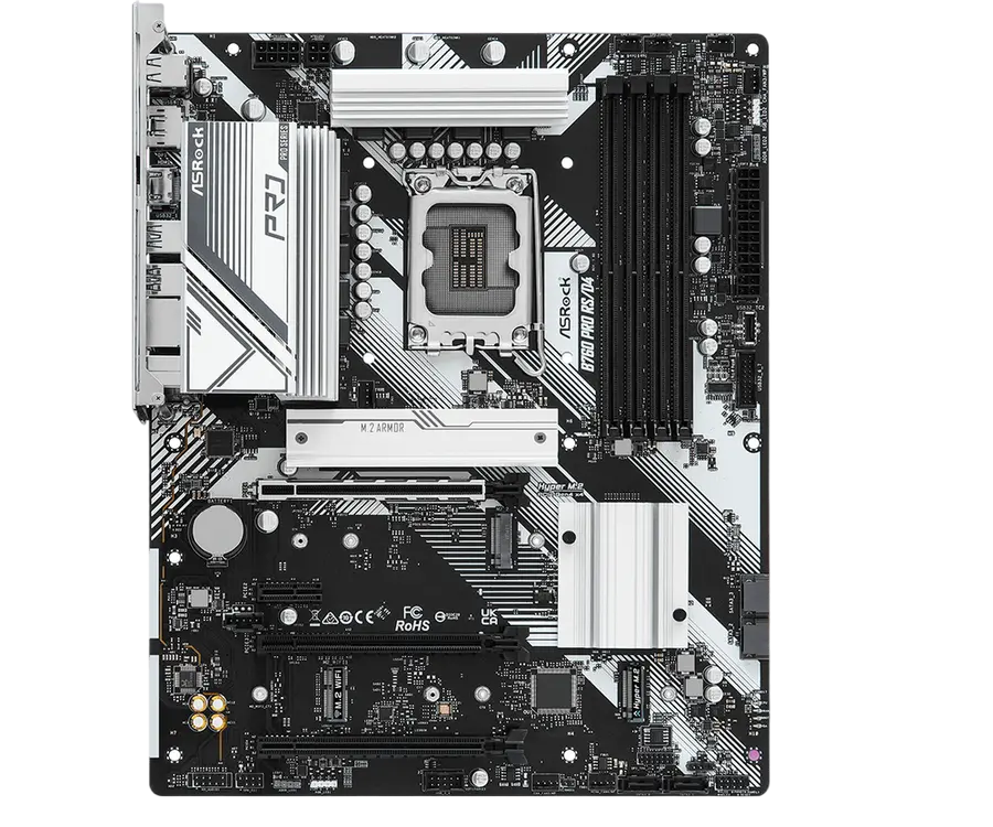 Материнская плата ASRock B760 PRO RS/D4, LGA1700, Intel B760, ATX