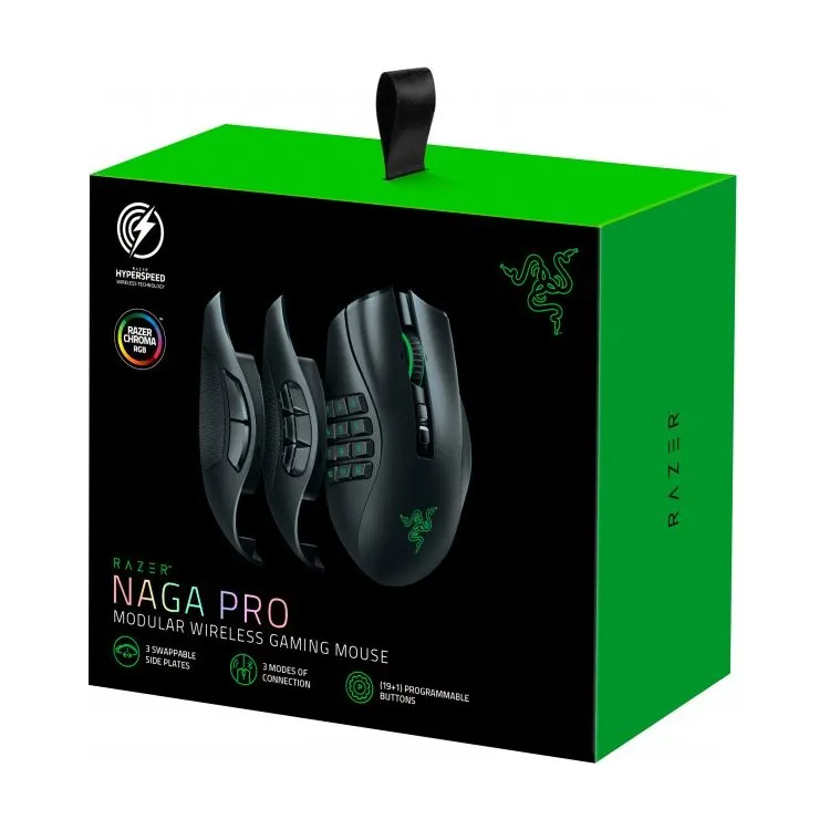 Игровая мышь RAZER Naga Pro, Чёрный