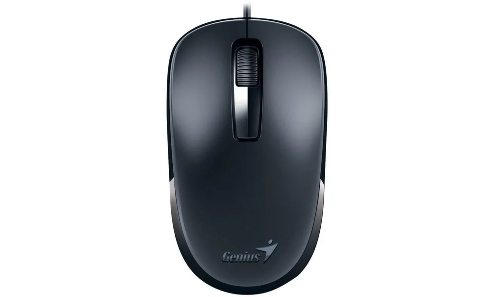 Клавиатура и мышь Genius SlimStar C126, Проводное, Чёрный