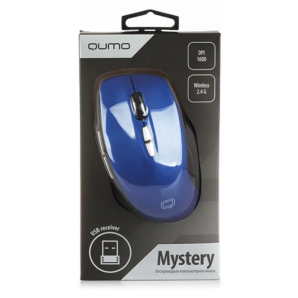 Беcпроводная мышь QUMO Mystery, Синий