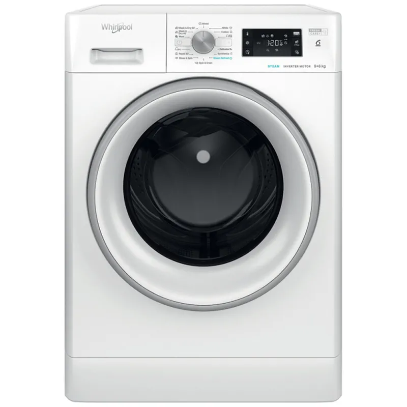 Mașină de spălat cu uscător Whirlpool FFWDB 964369 SV EE, 9kg, Alb