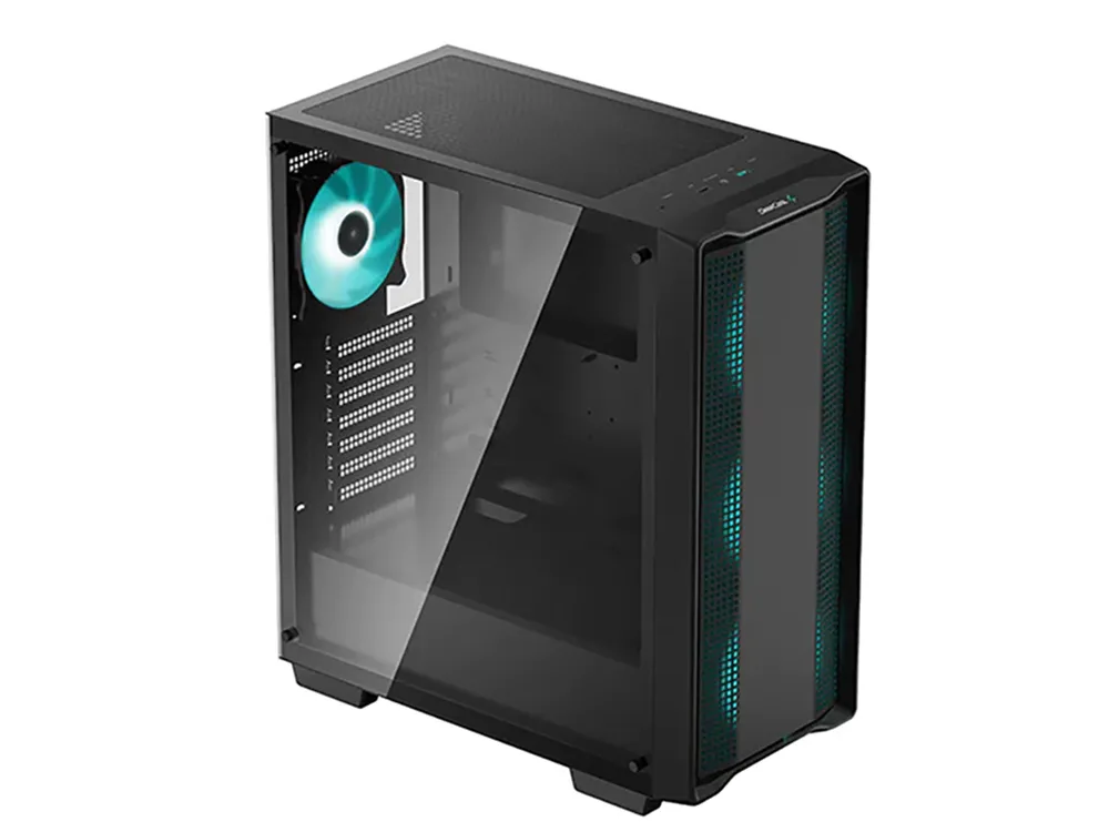 Carcasă PC Deepcool CC560 ARGB, Midi-Tower, ATX PS2 , Negru