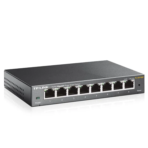Switch de rețea TP-LINK TL-SG108E, 8x 10/100/1000 Mbps