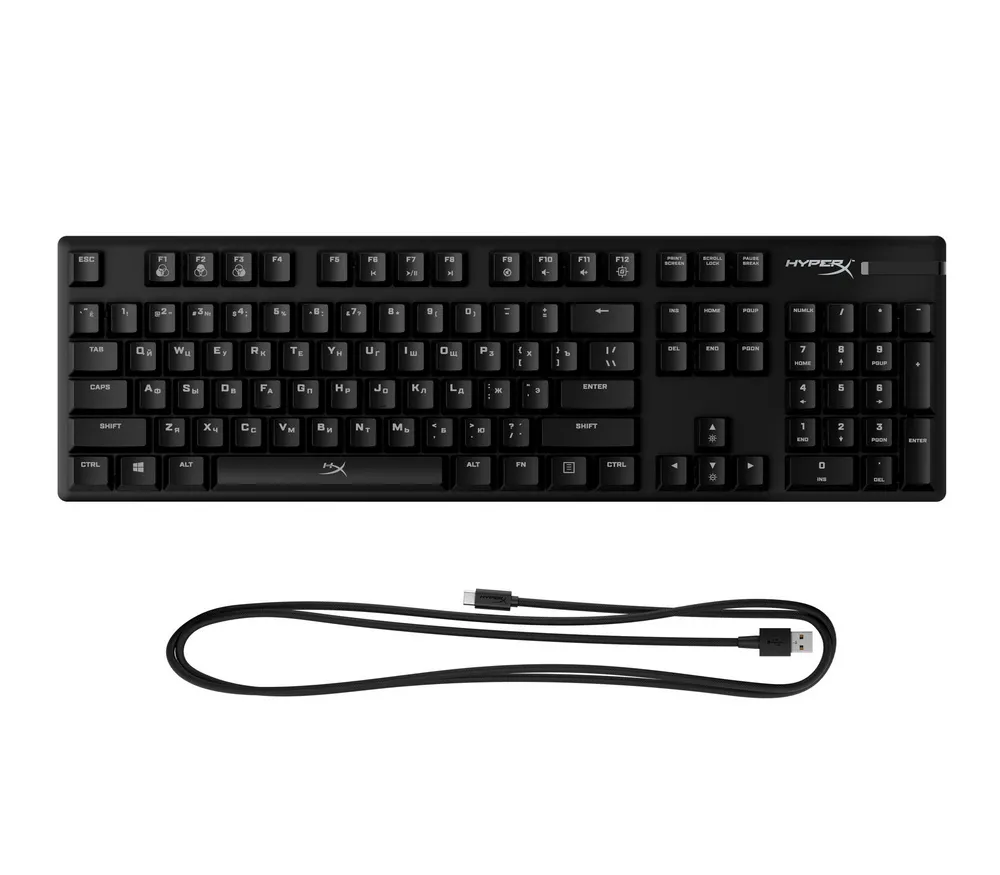 Клавиатура HyperX Alloy Origins, Проводное, Чёрный