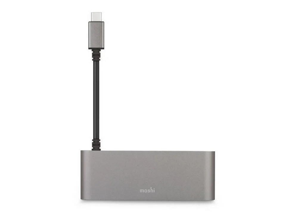 Adapter  MOSHI  MultimediaType-C M / HDMI F, 2xUSB, SD, Titanium Gray