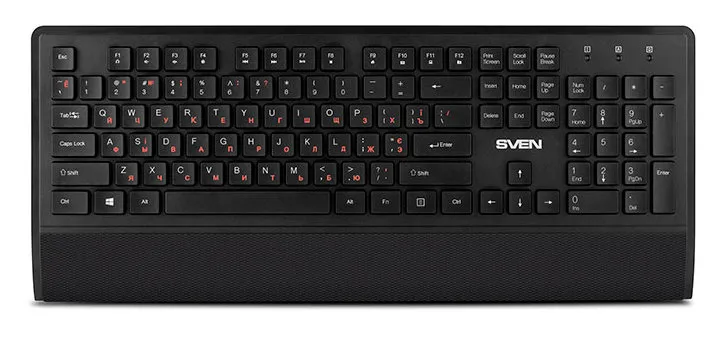 Set Tastatură + Mouse + Mouse Pad SVEN KB-C3800W, Fără fir, Negru