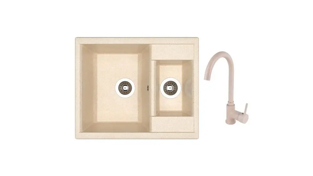 КОМПЛЕКТ мойки Dr Gans Astra 620K + SanDonna F 7073 бежевый