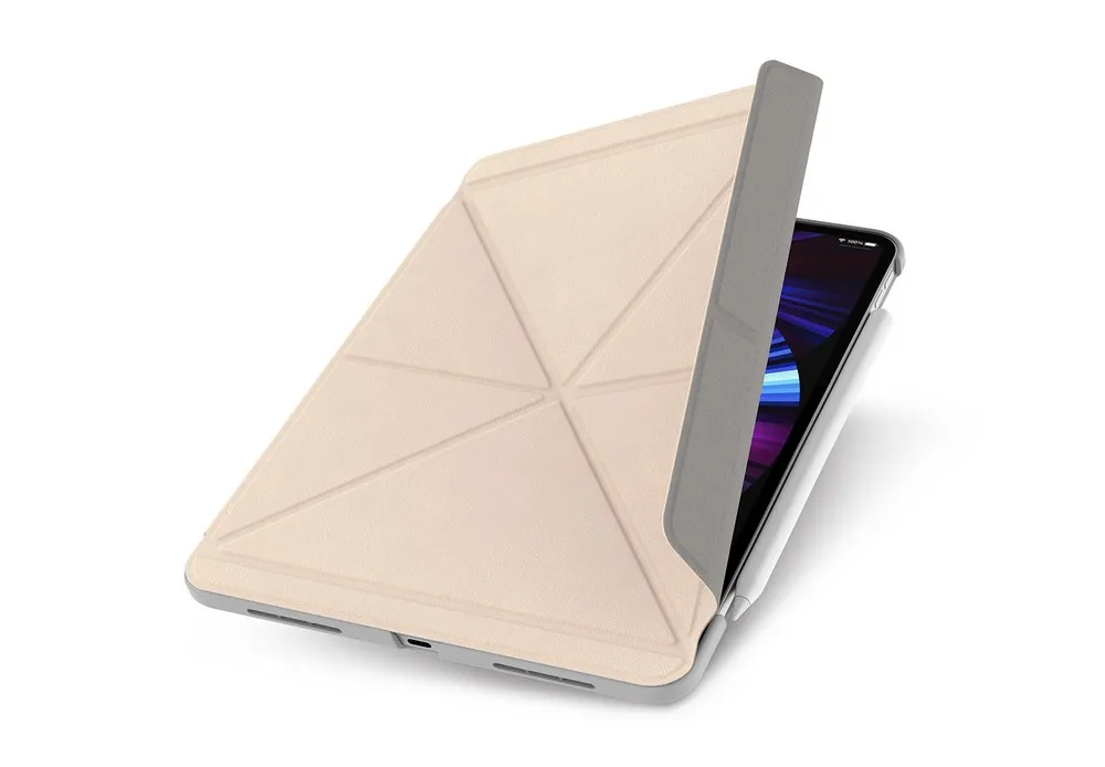 Husă pentru tabletă Moshi VersaCover for iPad Pro 3rd/1st gen, 11", Microfibră, Bej