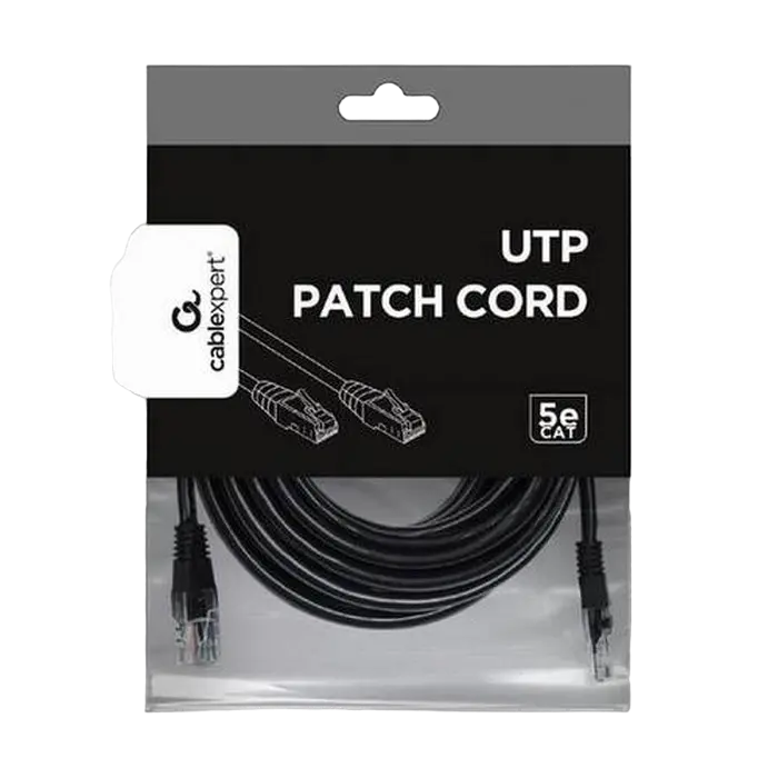 Patch cord Cablexpert PP12-10M/BK, Cat5e FTP, 10m, Negru
