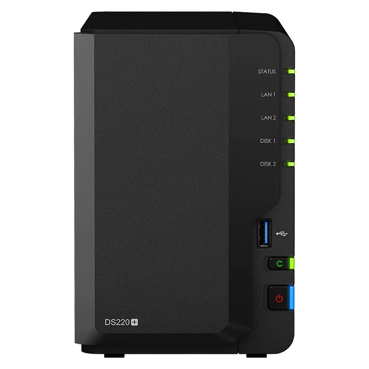 Сетевое хранилище SYNOLOGY DS220+, Чёрный