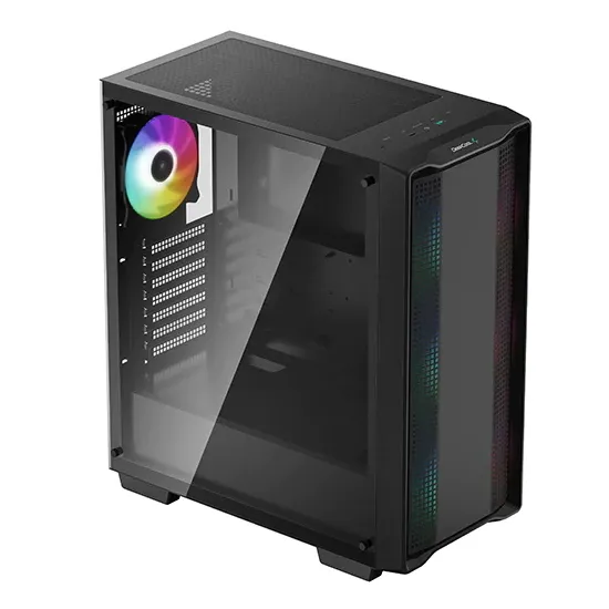 Carcasă PC Deepcool CC560 ARGB, Midi-Tower, ATX PS2 , Negru