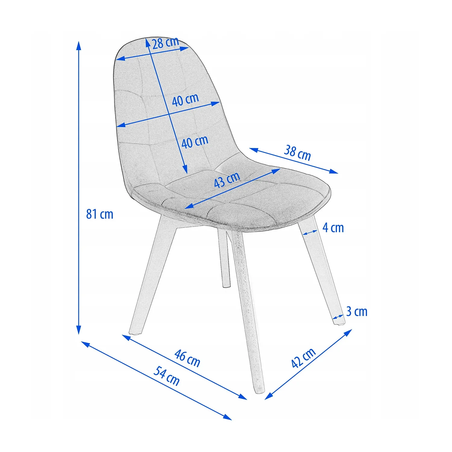 Scaun JUMI COLIN (bej)