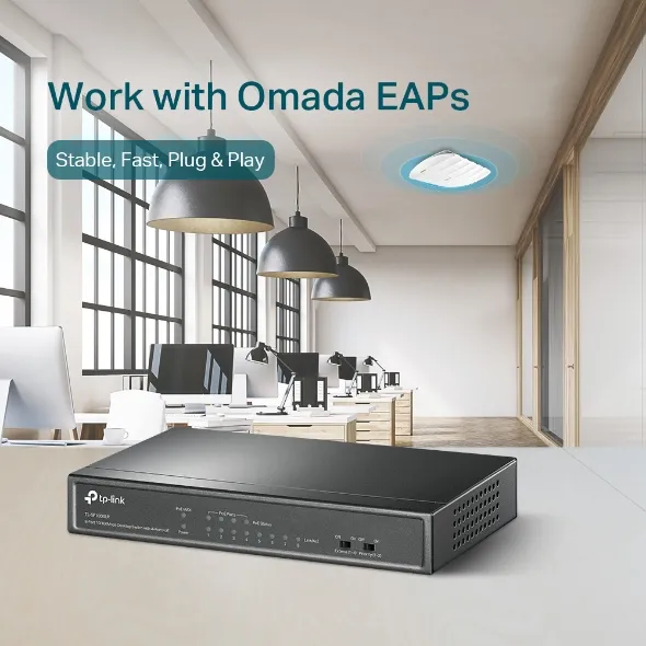 PoE коммутатор TP-LINK TL-SF1008LP, 4x IEEE 802.3af