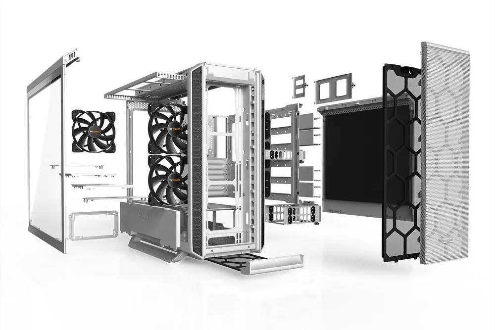 Carcasă PC be quiet! Silent Base 802 Window, Midi-Tower, ATX PS2 , Alb