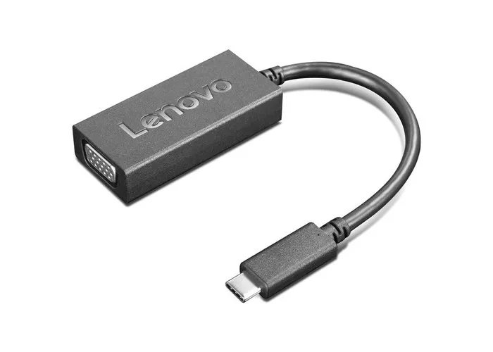 Adaptor USB Lenovo USB-C to VGA, Negru