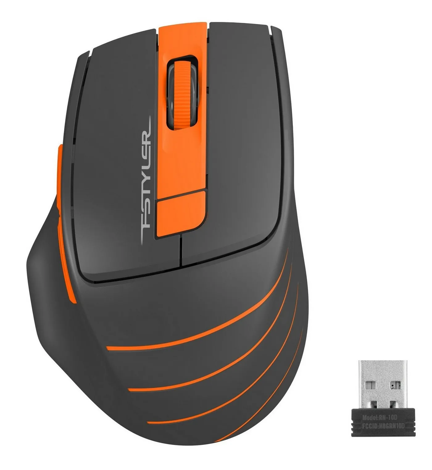 Беcпроводная мышь A4Tech FG30, Черный/Оранжевый