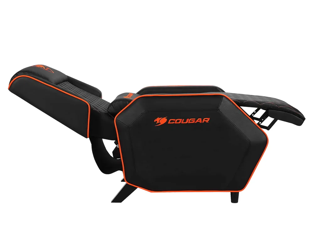 Scaun Gaming Cougar Ranger, PVC Piele, Negru/Portocaliu