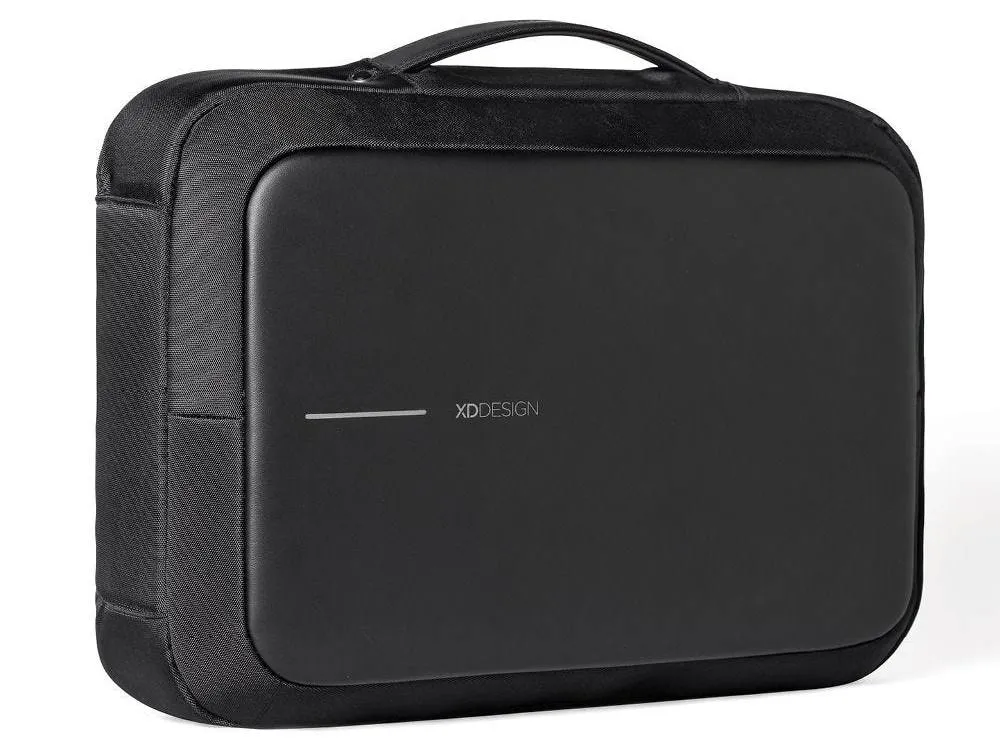 Rucsac pentru Laptop Bobby Bizz, 15.6", Piele artificială, Negru