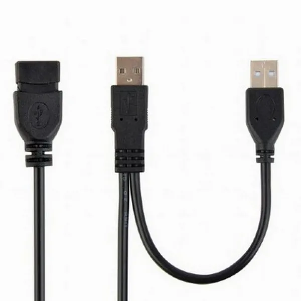Cablu de comunicație Cablexpert CCP-USB22-AMAF-3, 2AM/AF/USB Type-A (F), 0,9m, Negru