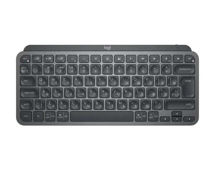 Клавиатура Logitech MX Keys Mini, Беспроводное, Графитовый