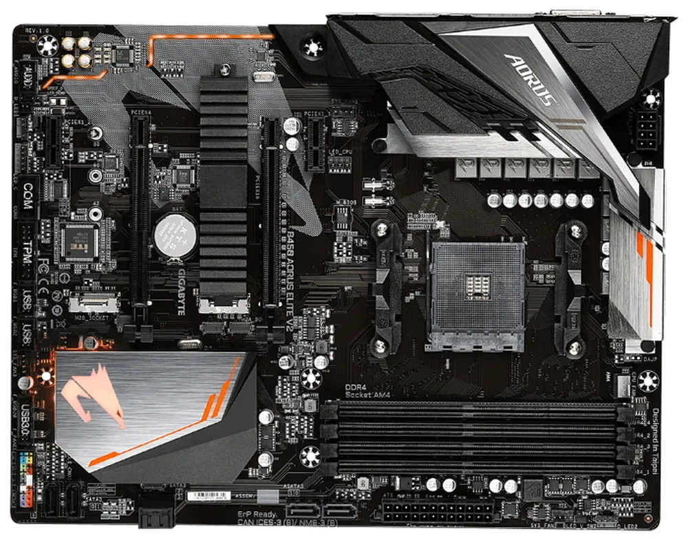 Материнская плата Gigabyte B450 AORUS ELITE V2, AM4, AMD B450, ATX