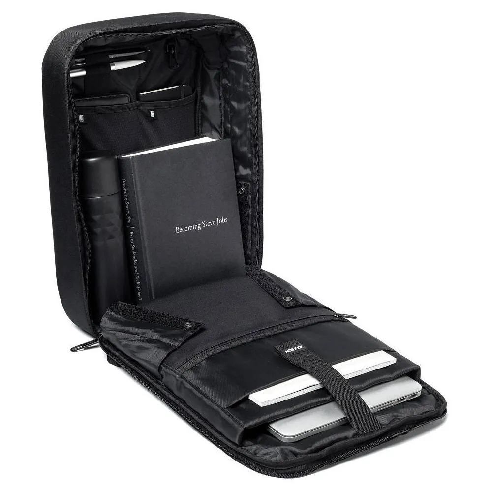 Rucsac pentru Laptop Bobby Bizz, 15.6", Piele artificială, Negru