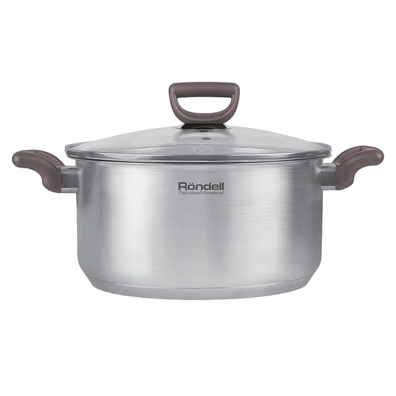 Кастрюля Rondell RDS-1323, 4,8л, 24см, Нержавеющая сталь