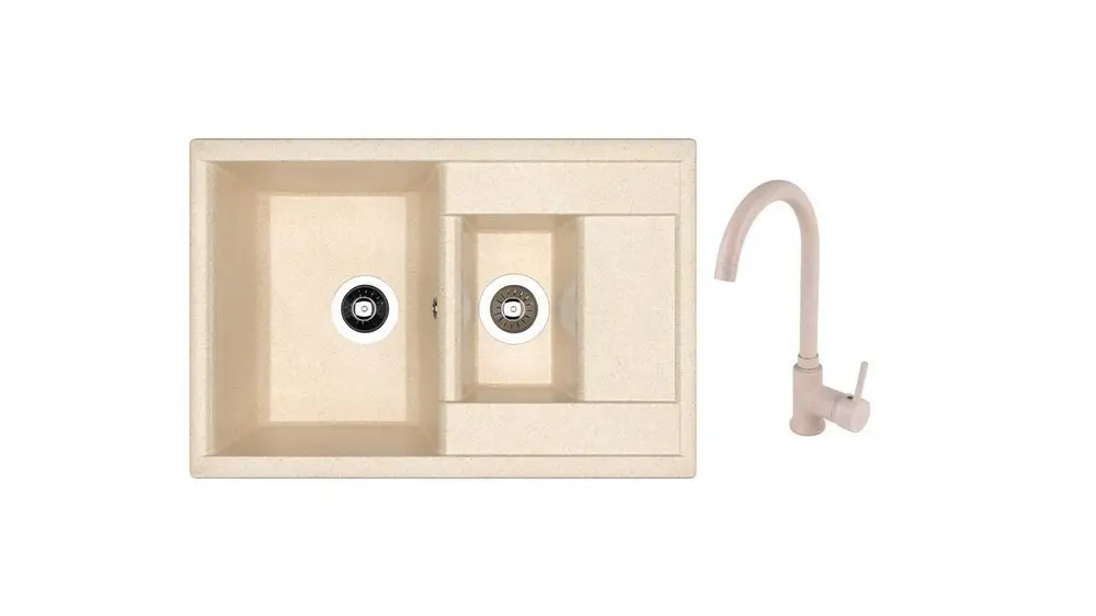 НАБОР мойка Dr Gans Astra 760K + SanDonna F 7073 бежевый